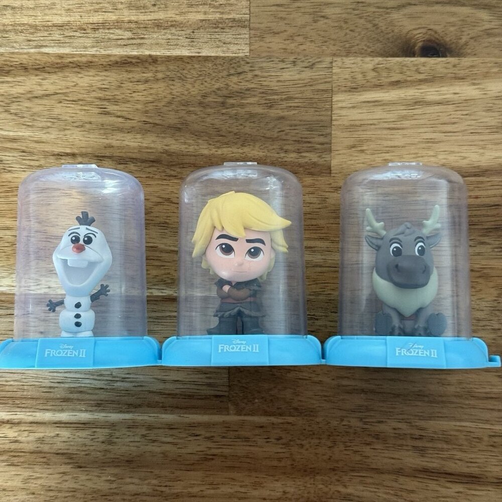 Zag Toys Disney Domez Frozen 2 Series 1 Mini Figure Lot of 3 Olaf Kristoff Sven